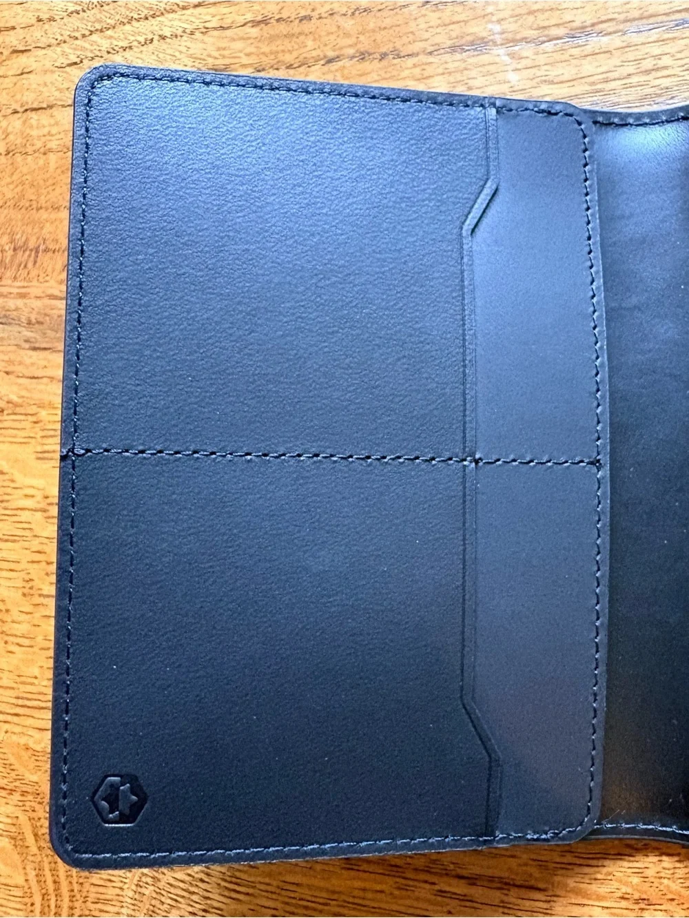 New in box Ridge Passport Wallet in Midnight Black Leather